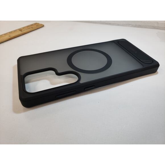 Torras Stand Case For Samsung Galaxy S25 Ultra w kickstand Matte Frost Black - Picture 7 of 11